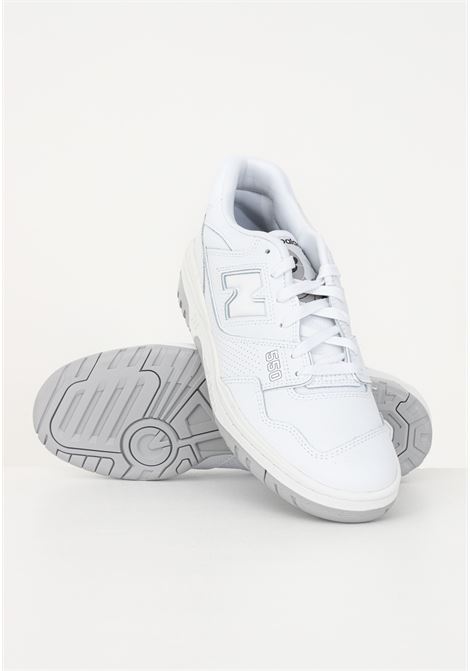 White 550 men's leather sneakers NEW BALANCE | BB550PB1WHITE